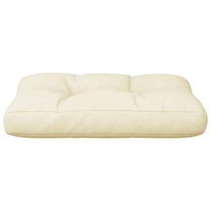 vidaXL Coussin de palette crème 60x40x12 cm tissu