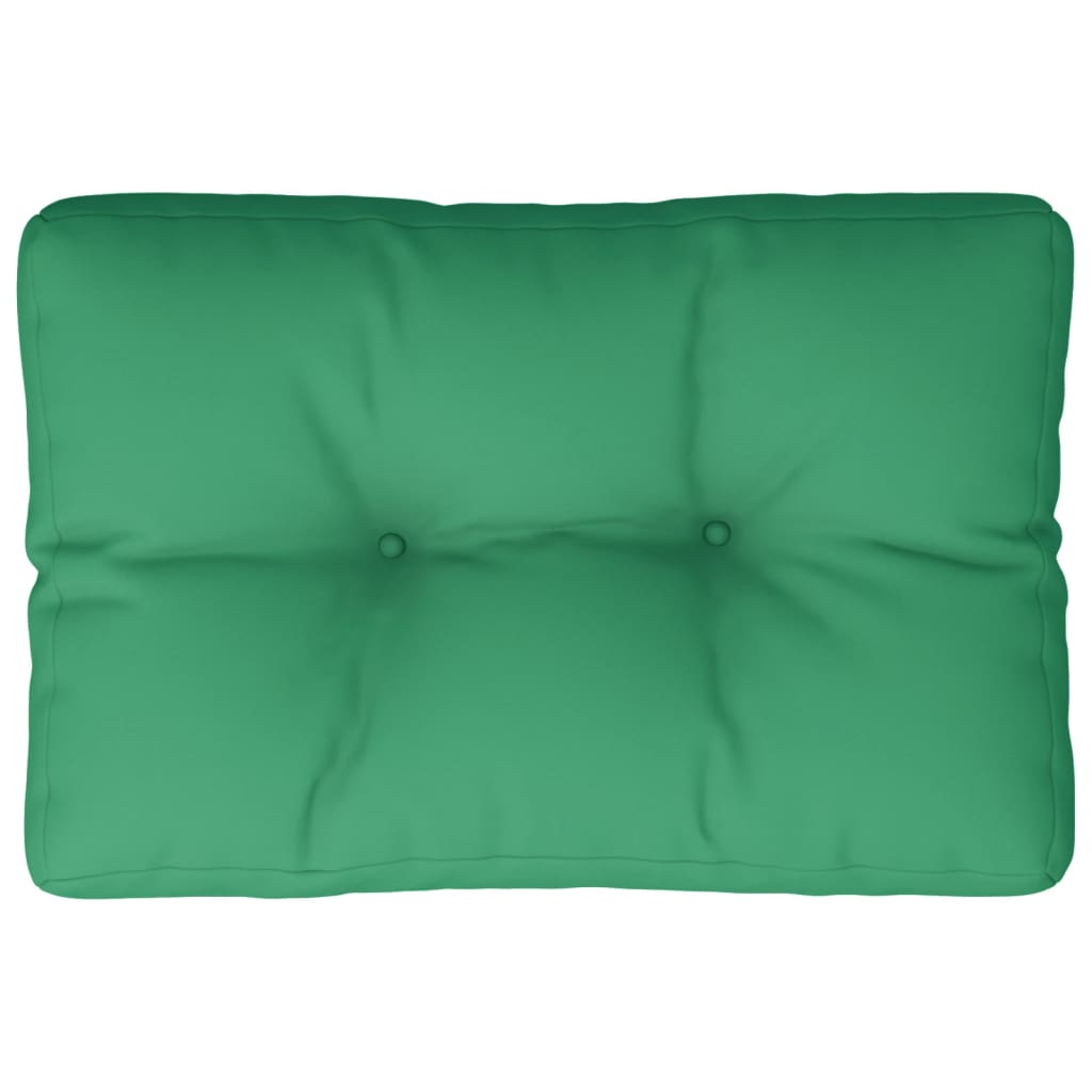 vidaXL Palettenkissen Grün 60x40x12 cm Stoff