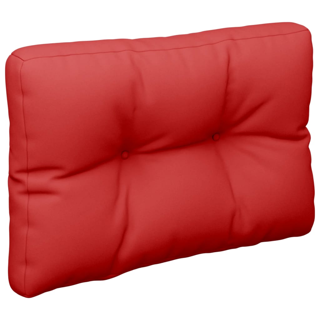 vidaXL Coussins de palette Rouge 60x40x12 cm Tissu
