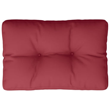 vidaXL Palettenkissen Weinrot 60x40x12 cm Stoff