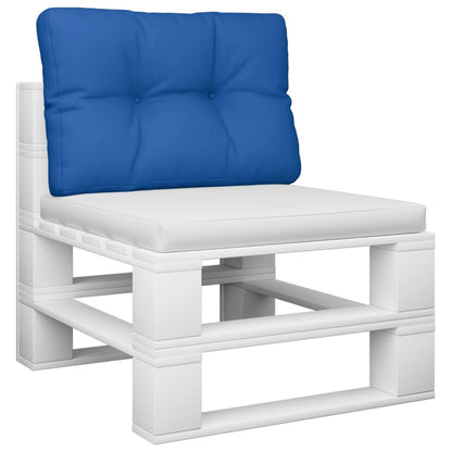 vidaXL Coussin de palette bleu royal 60x40x12 cm tissu