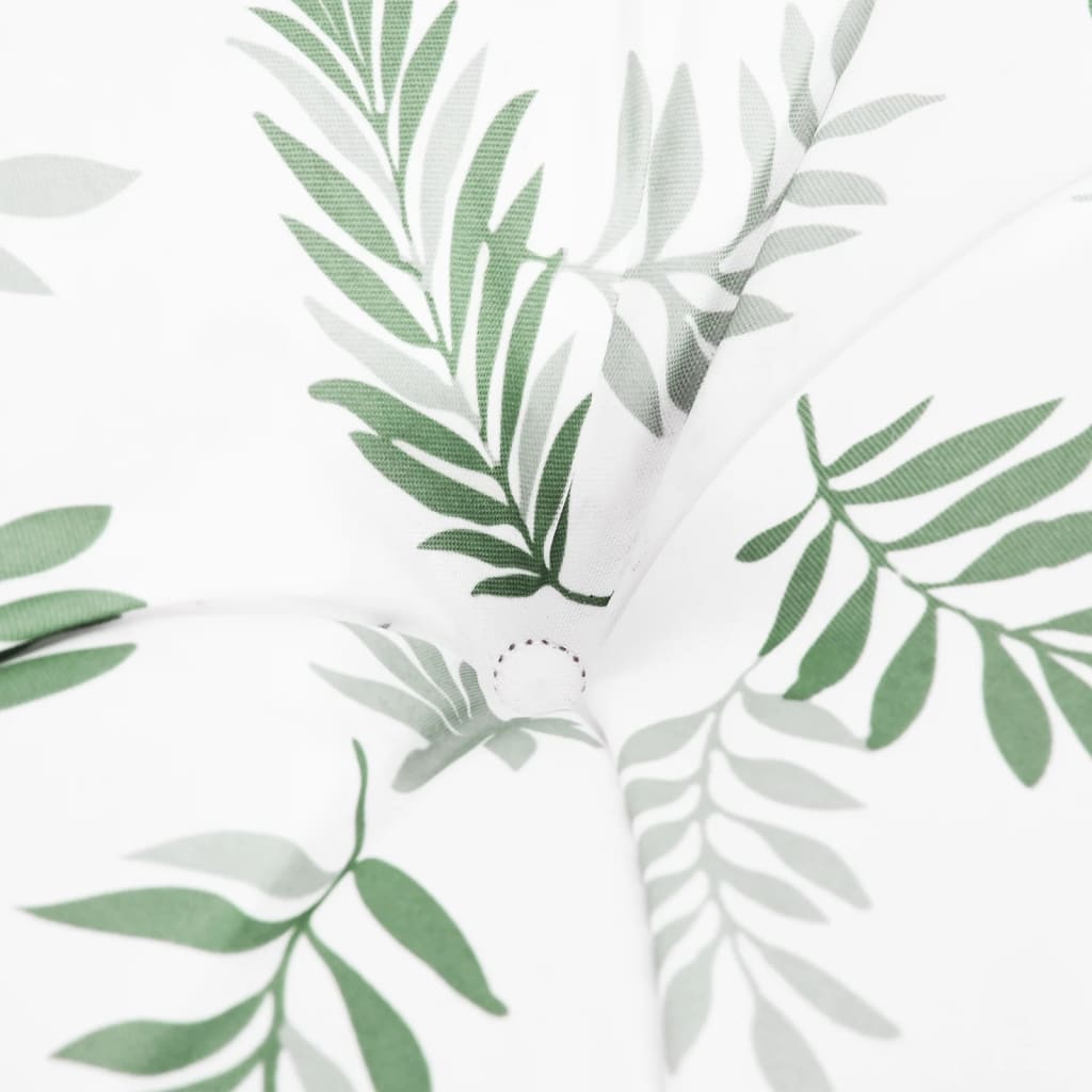 vidaXL Coussins de palette motif feuilles 60x40x12 cm tissu