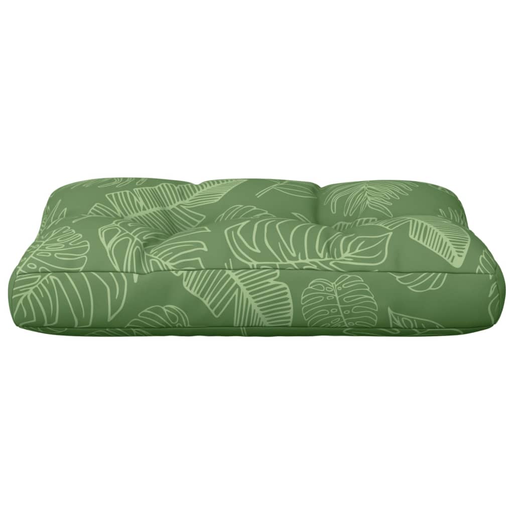 vidaXL Palettenkissen Blattmuster 60x40x12 cm Stoff