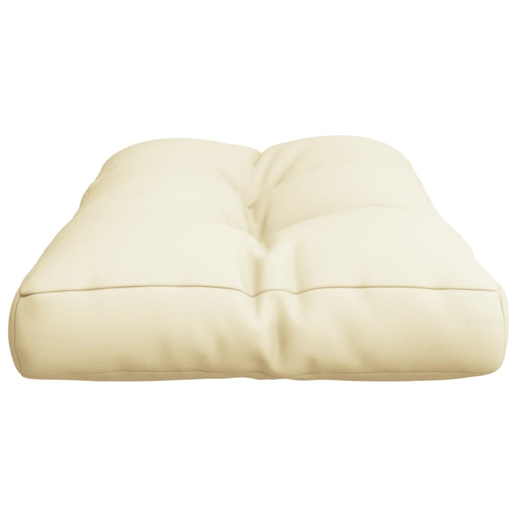 vidaXL Coussin de palette crème 70x40x12 cm tissu
