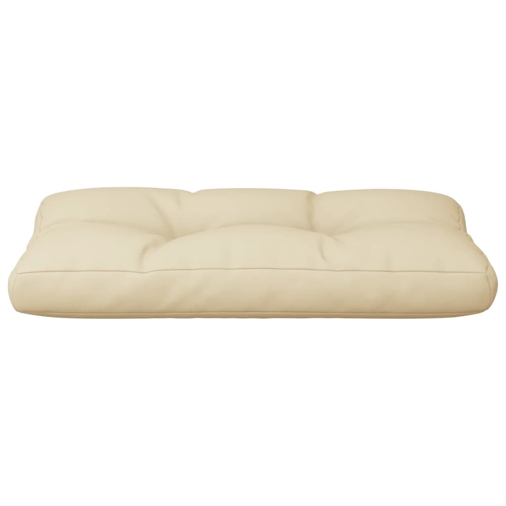 vidaXL Palettenkissen Beige 70x40x12 cm Stoff