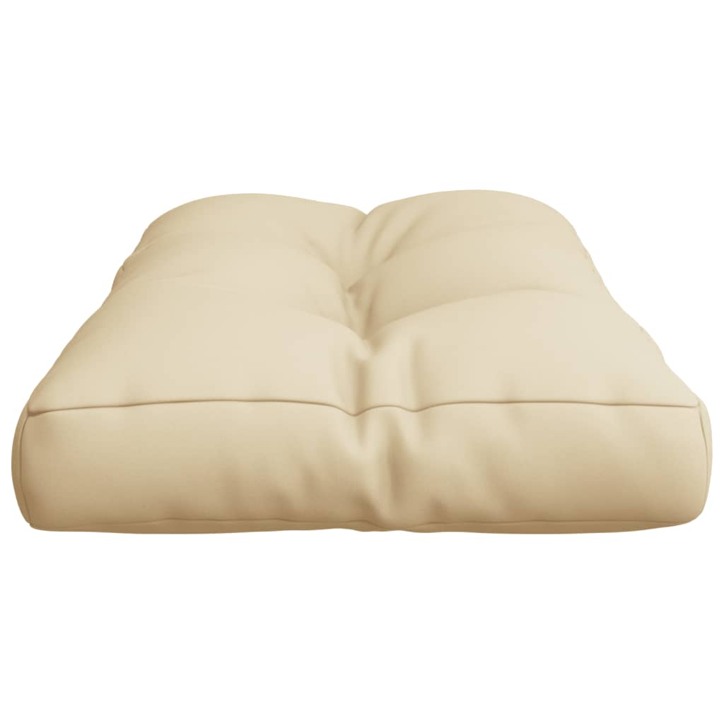 vidaXL Palettenkissen Beige 70x40x12 cm Stoff
