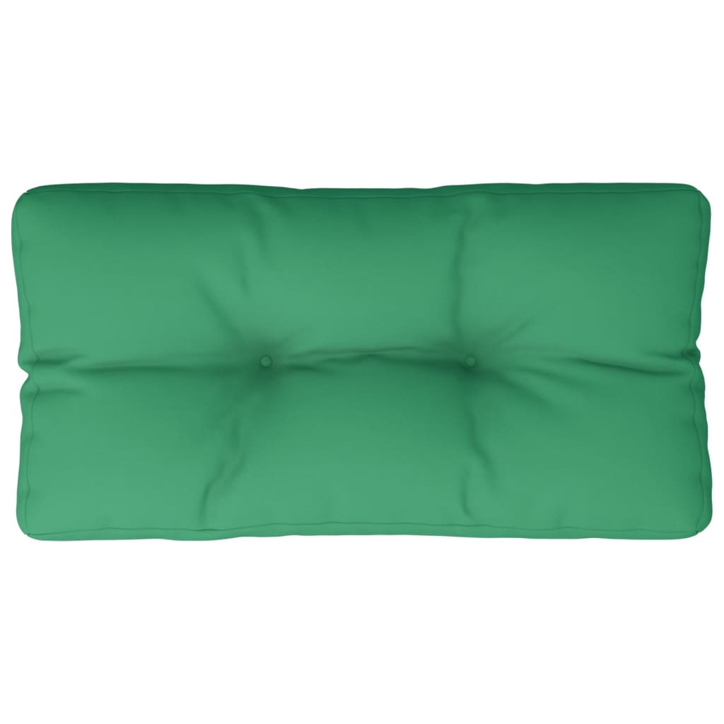 vidaXL Coussin de palette vert 70x40x12 cm en tissu