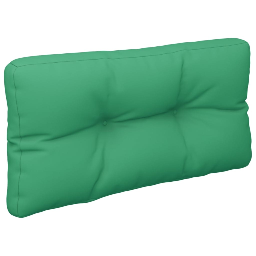 vidaXL Coussin de palette vert 70x40x12 cm en tissu