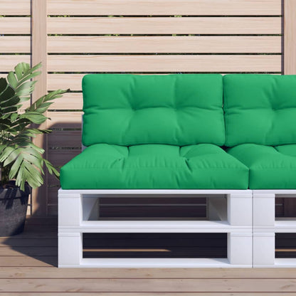 vidaXL Coussin de palette vert 70x40x12 cm en tissu