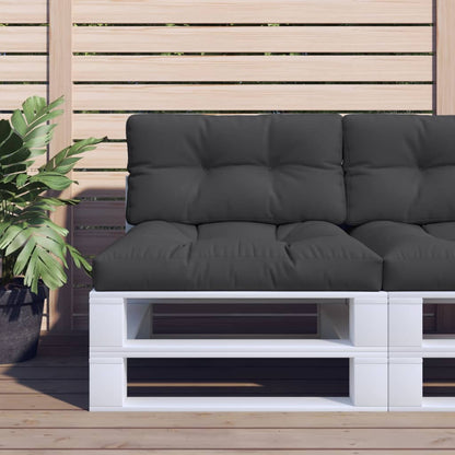 vidaXL Coussin de palette Noir 70x40x12 cm Tissu