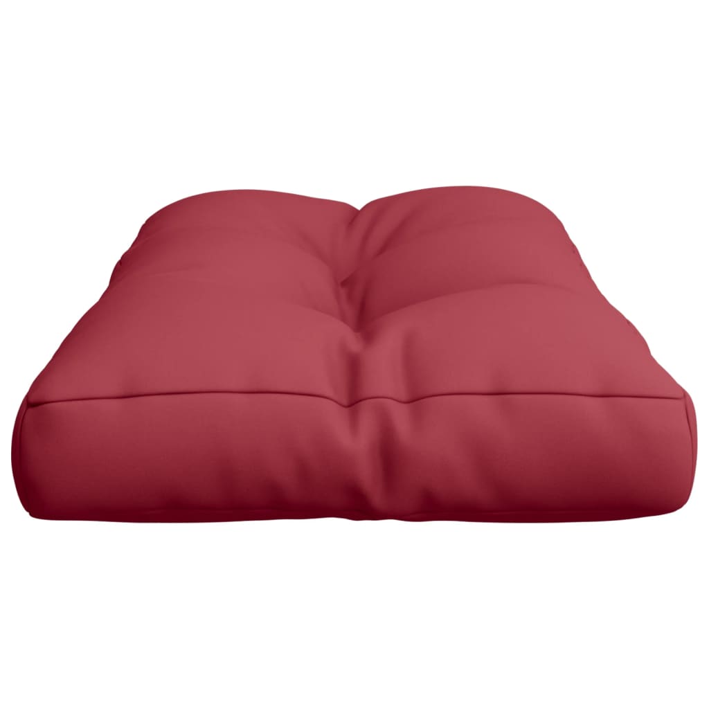 vidaXL Palettenkissen Weinrot 70x40x12 cm Stoff