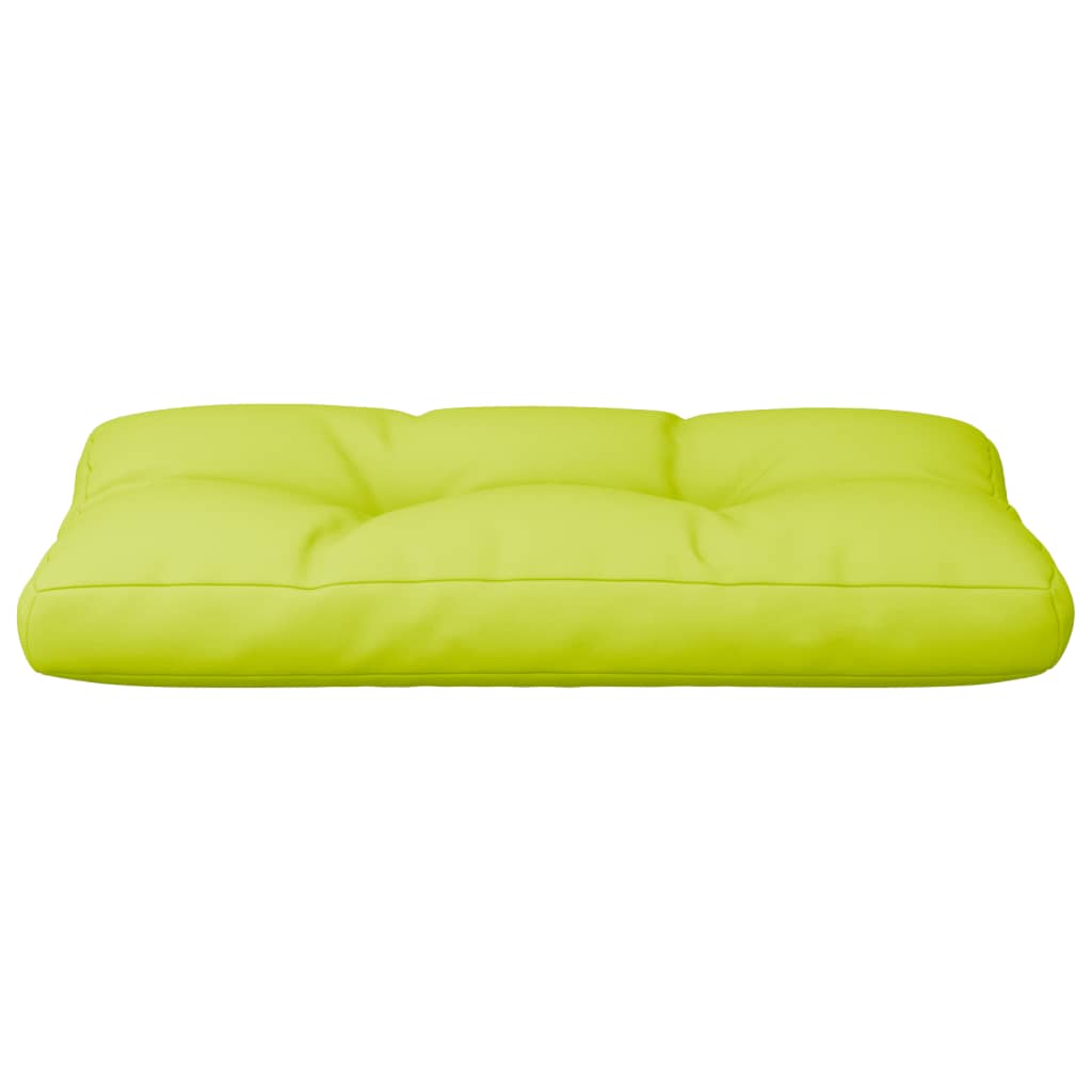 vidaXL Coussins de palette vert vif 70x40x12 cm Tissu