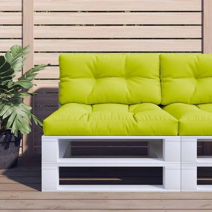 vidaXL Coussins de palette vert vif 70x40x12 cm Tissu
