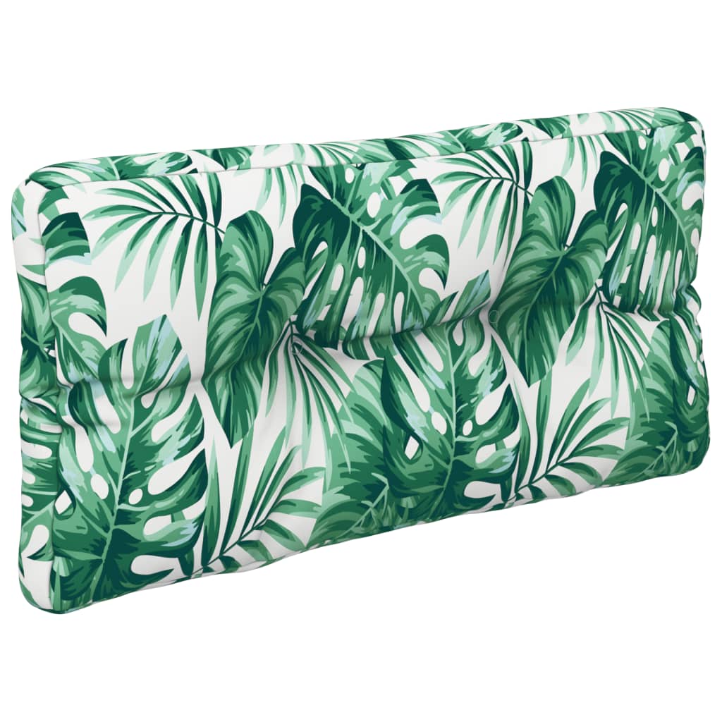 vidaXL Palettenkissen Blattmuster 70x40x12 cm Stoff