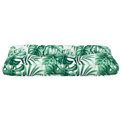 vidaXL Palettenkissen Blattmuster 70x40x12 cm Stoff