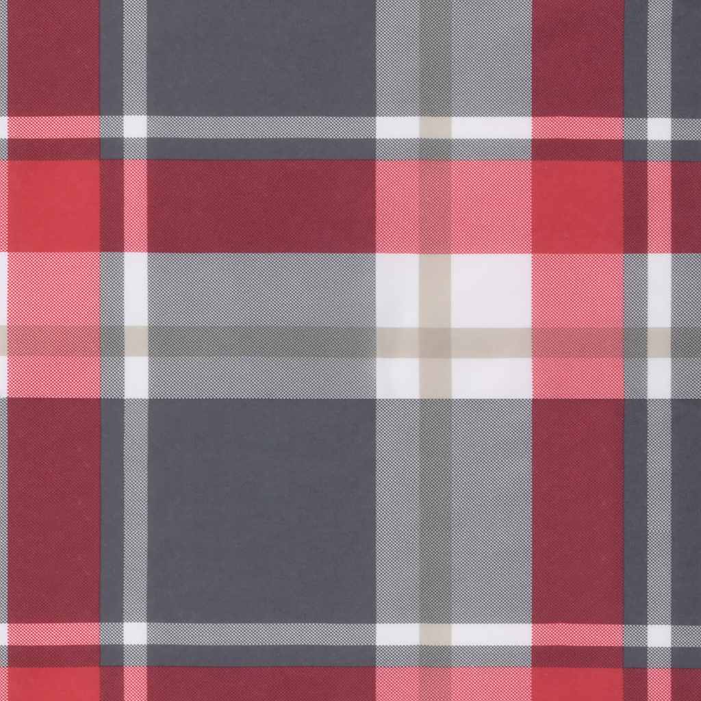 vidaXL Palettenkissen Rot Karomuster 70x40x12 cm Stoff