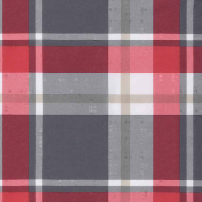 vidaXL Palettenkissen Rot Karomuster 70x40x12 cm Stoff