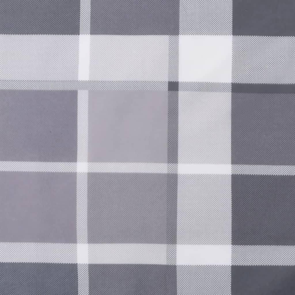 vidaXL Palettenkissen Grau Kariert 70x40x12 cm Stoff