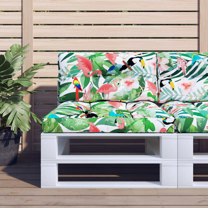 vidaXL Coussins de palettes Multicolore 70x40x12 cm Tissu