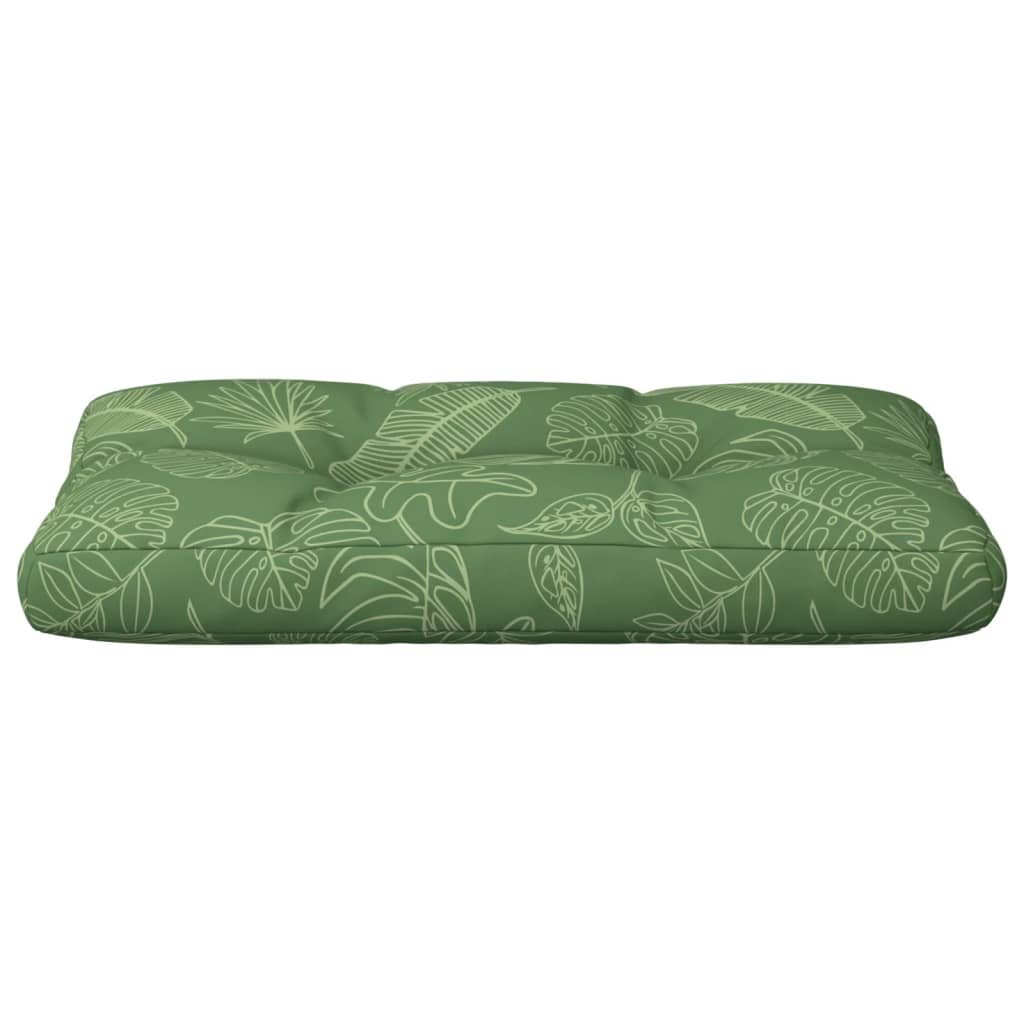vidaXL Palettenkissen Blattmuster 70x40x12 cm Stoff