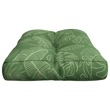 vidaXL Palettenkissen Blattmuster 70x40x12 cm Stoff