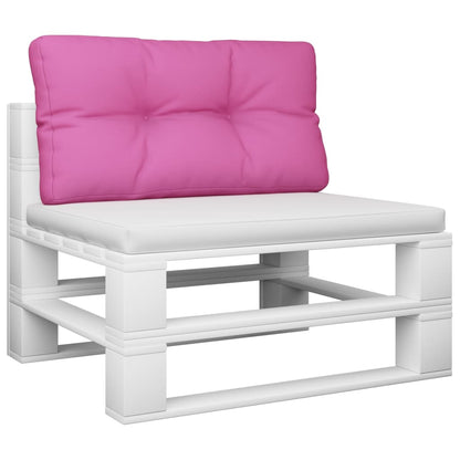 vidaXL Coussin de palette rose 70x40x12 cm tissu