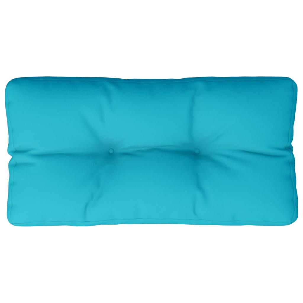 vidaXL Coussins de palette turquoise 70x40x12 cm Tissu