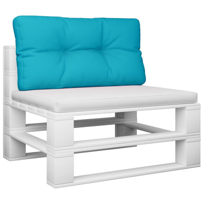 vidaXL Coussins de palette turquoise 70x40x12 cm Tissu