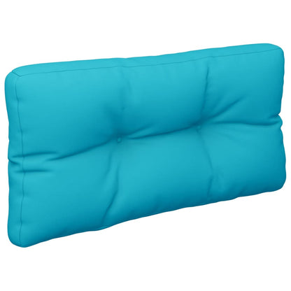 vidaXL Coussins de palette turquoise 70x40x12 cm Tissu