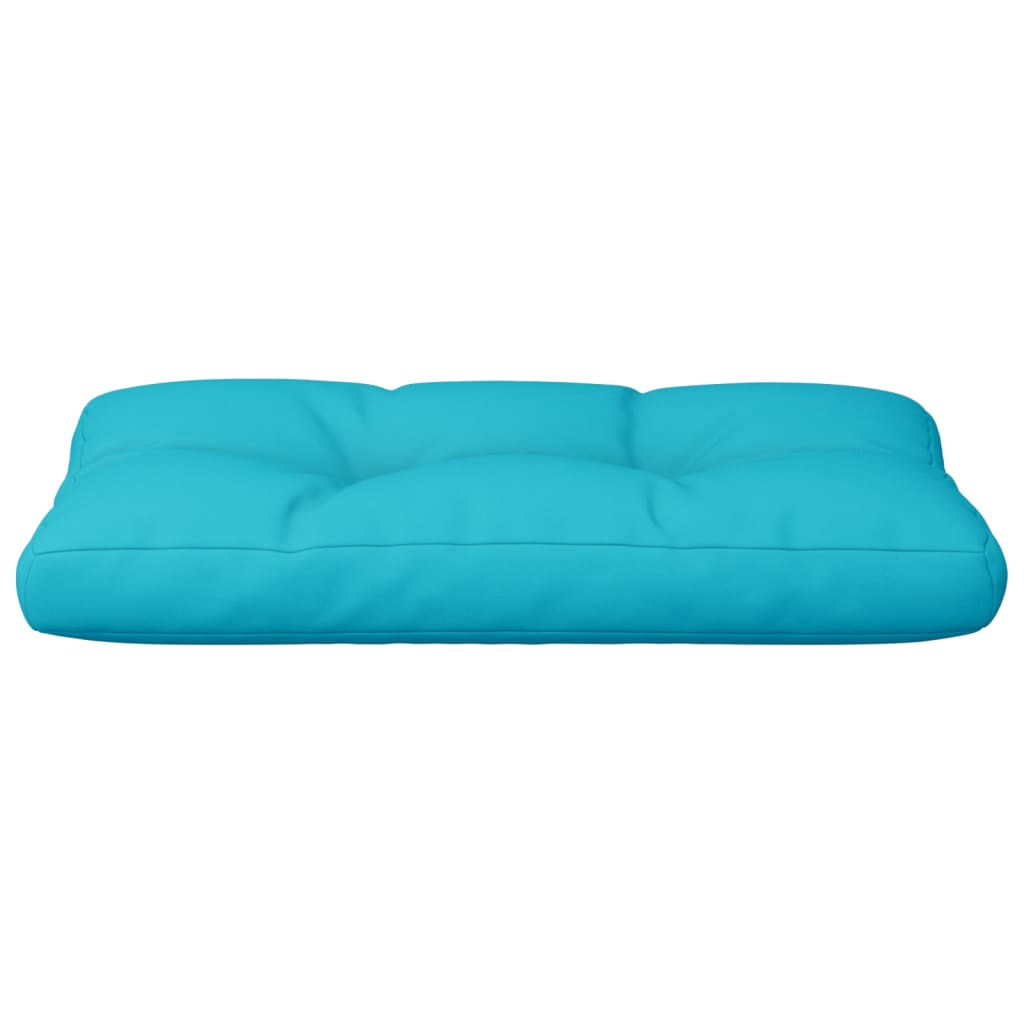 vidaXL Coussins de palette turquoise 70x40x12 cm Tissu