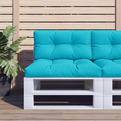vidaXL Coussins de palette turquoise 70x40x12 cm Tissu