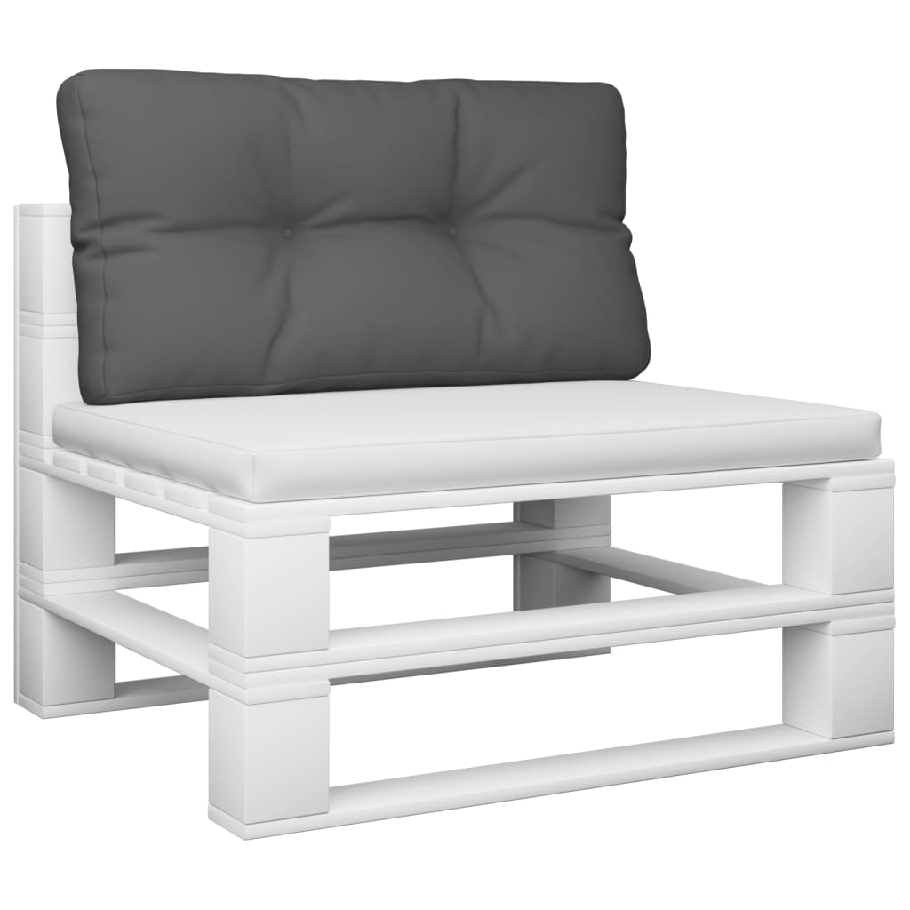vidaXL Coussin de palette anthracite 80x40x12 cm Tissu