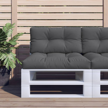 vidaXL Coussin de palette anthracite 80x40x12 cm Tissu