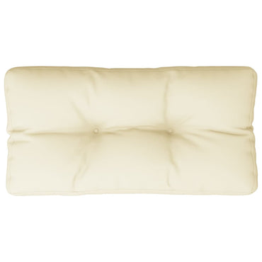 vidaXL Coussin de palette crème 80x40x12 cm Tissu