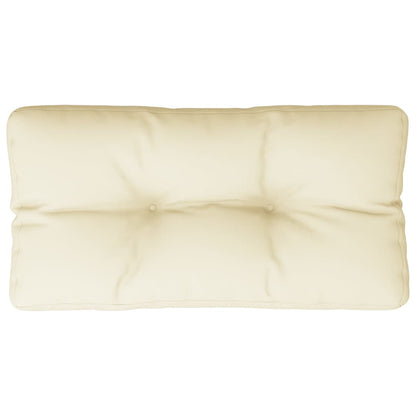 vidaXL Coussin de palette crème 80x40x12 cm Tissu