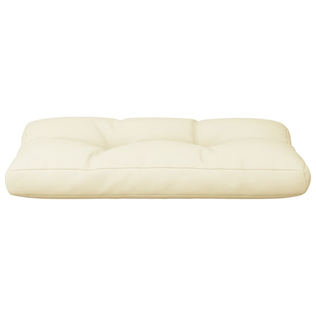 vidaXL Coussin de palette crème 80x40x12 cm Tissu