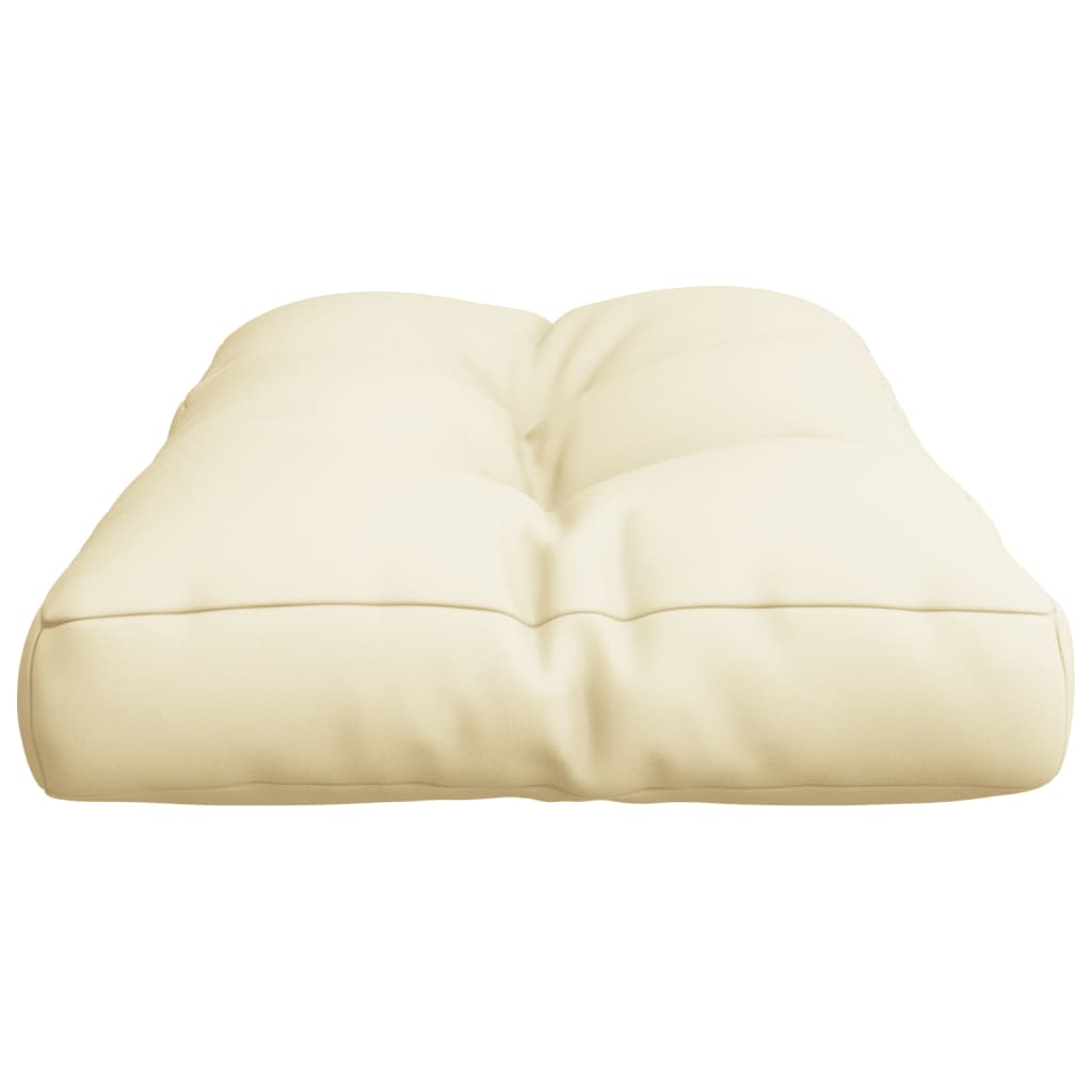 vidaXL Coussin de palette crème 80x40x12 cm Tissu