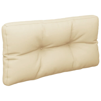 vidaXL Coussin de palette Beige 80x40x12 cm Tissu