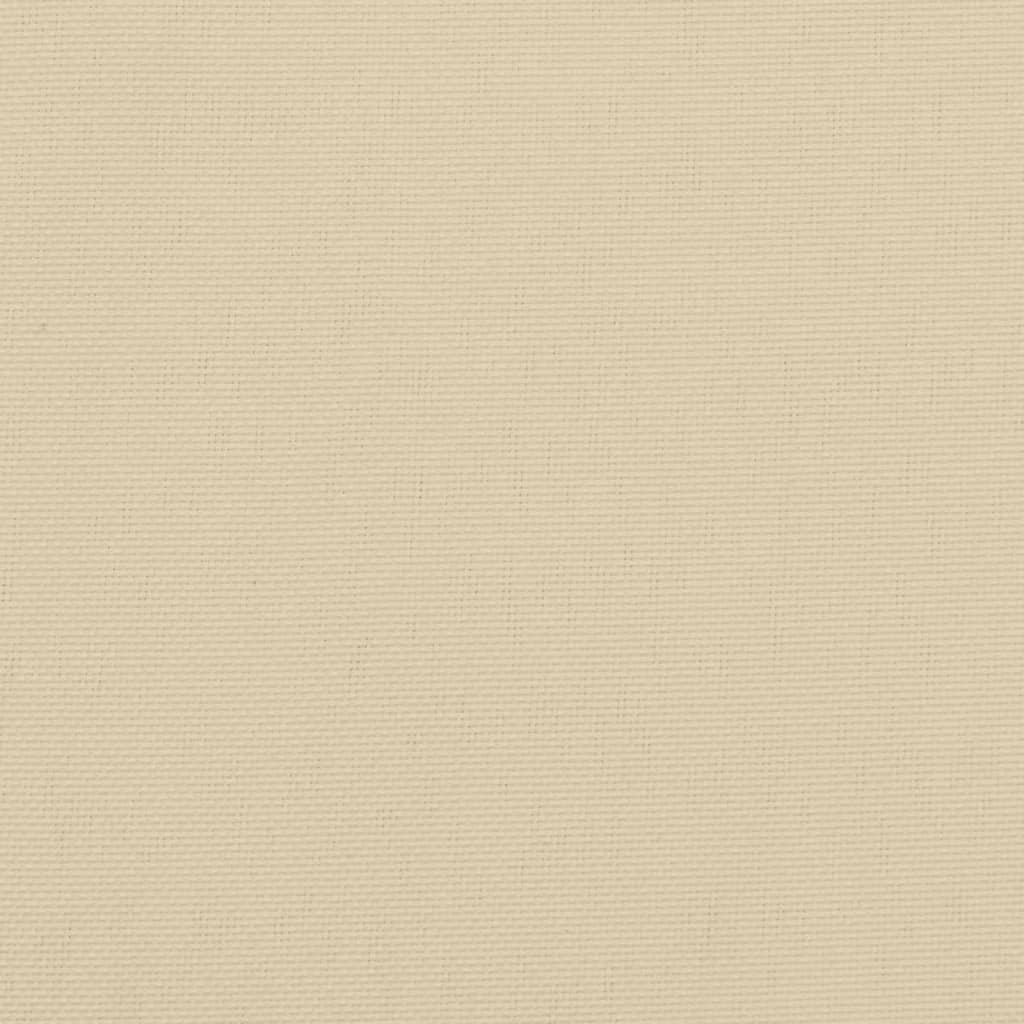 Palettenkissen Beige 80x40x12 cm Stoff