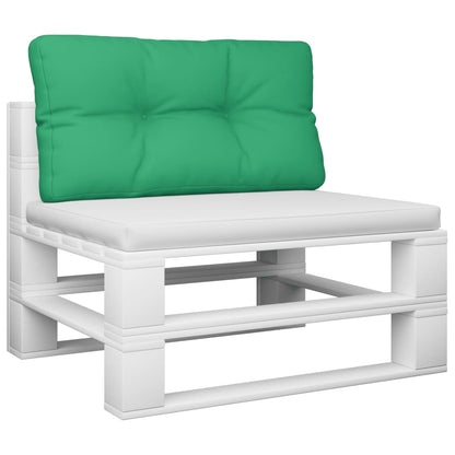 vidaXL Coussin de palette Vert 80x40x12 cm Tissu