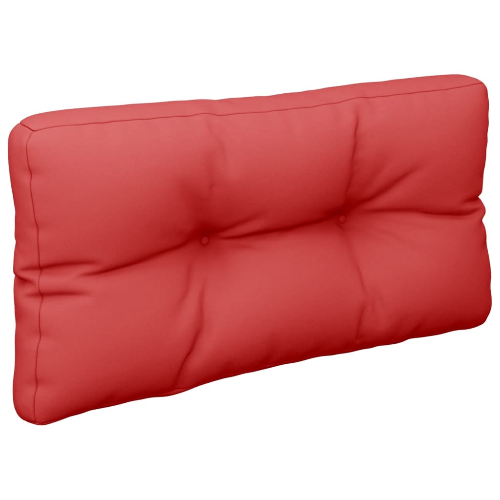 vidaXL Coussin de palette Rouge 80x40x12 cm Tissu