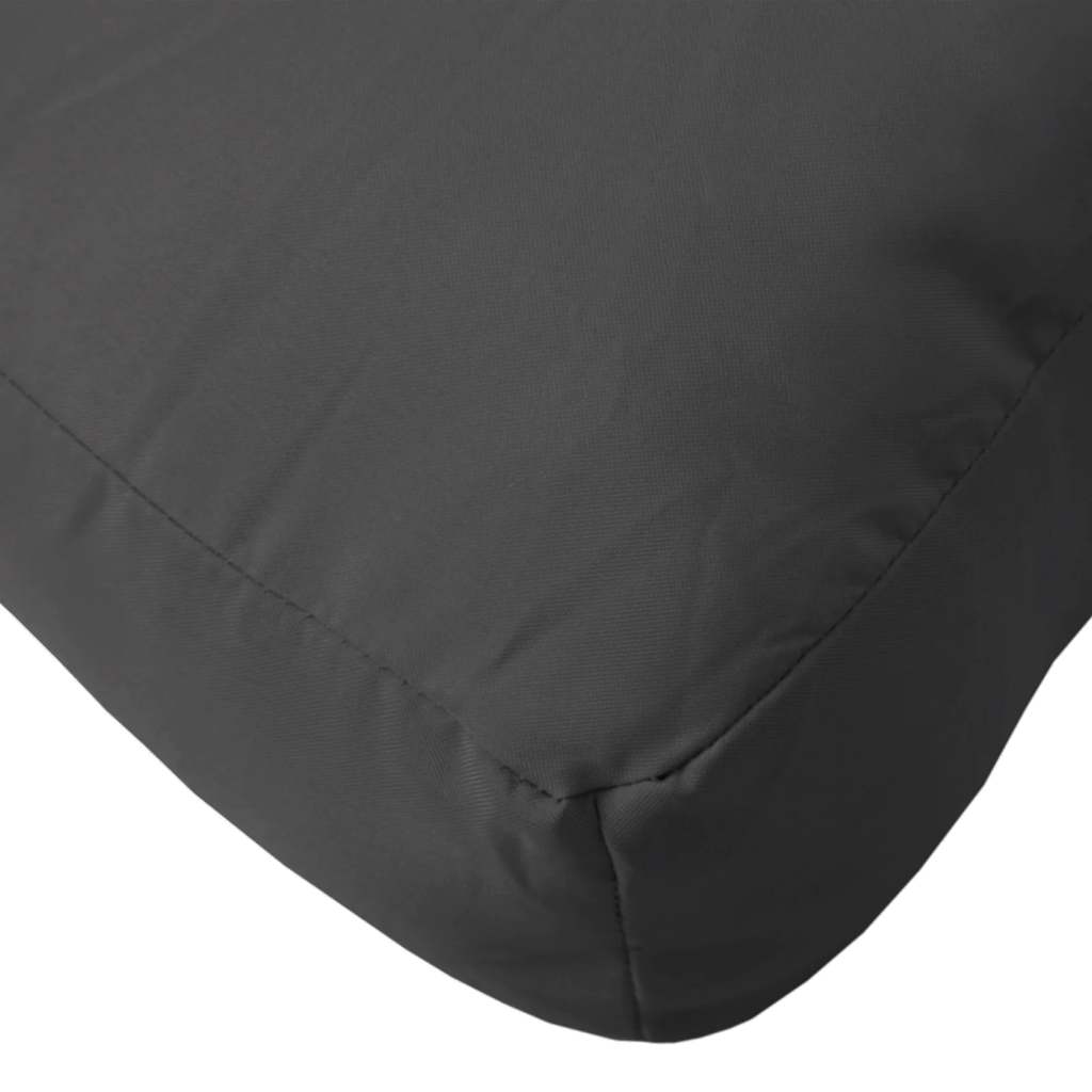 vidaXL Coussins de palette Noir 80x40x12 cm Tissu