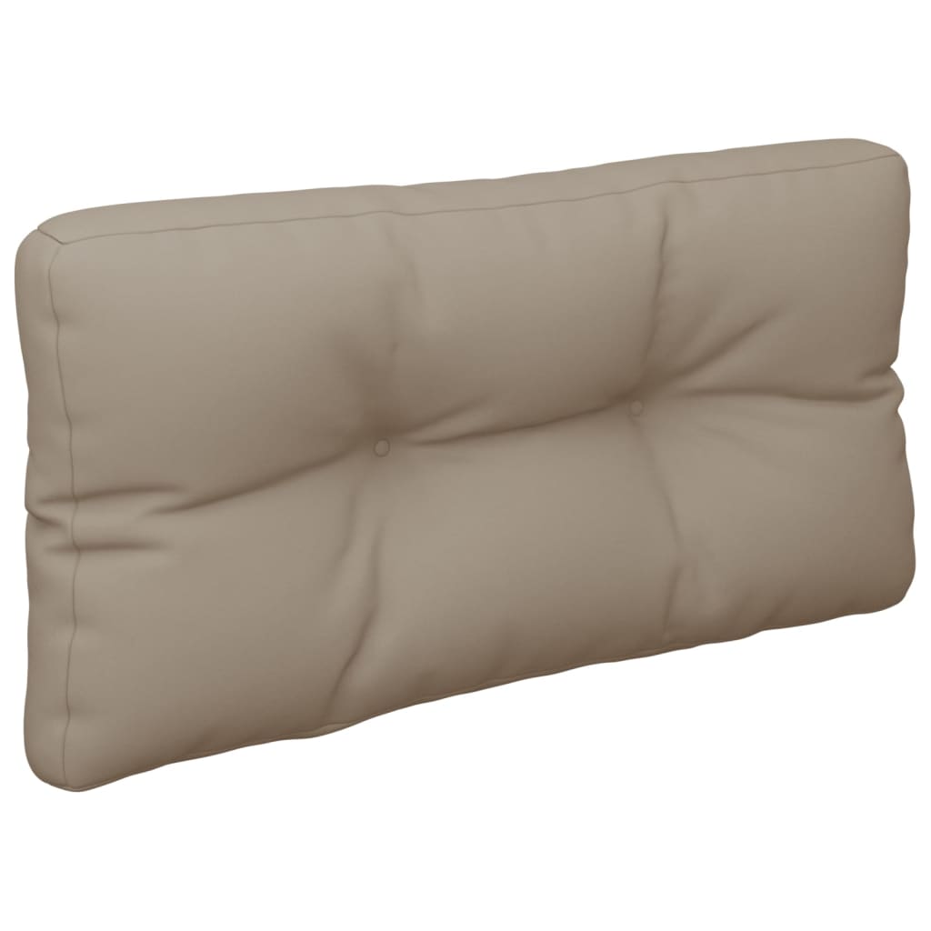 vidaXL Coussins de palette Taupe 80x40x12 cm Tissu