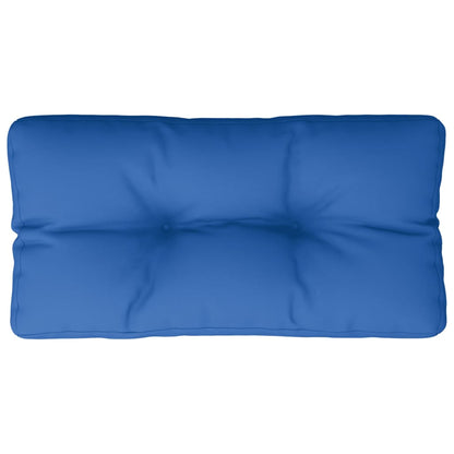vidaXL Coussin de palette bleu roi 80x40x12 cm tissu