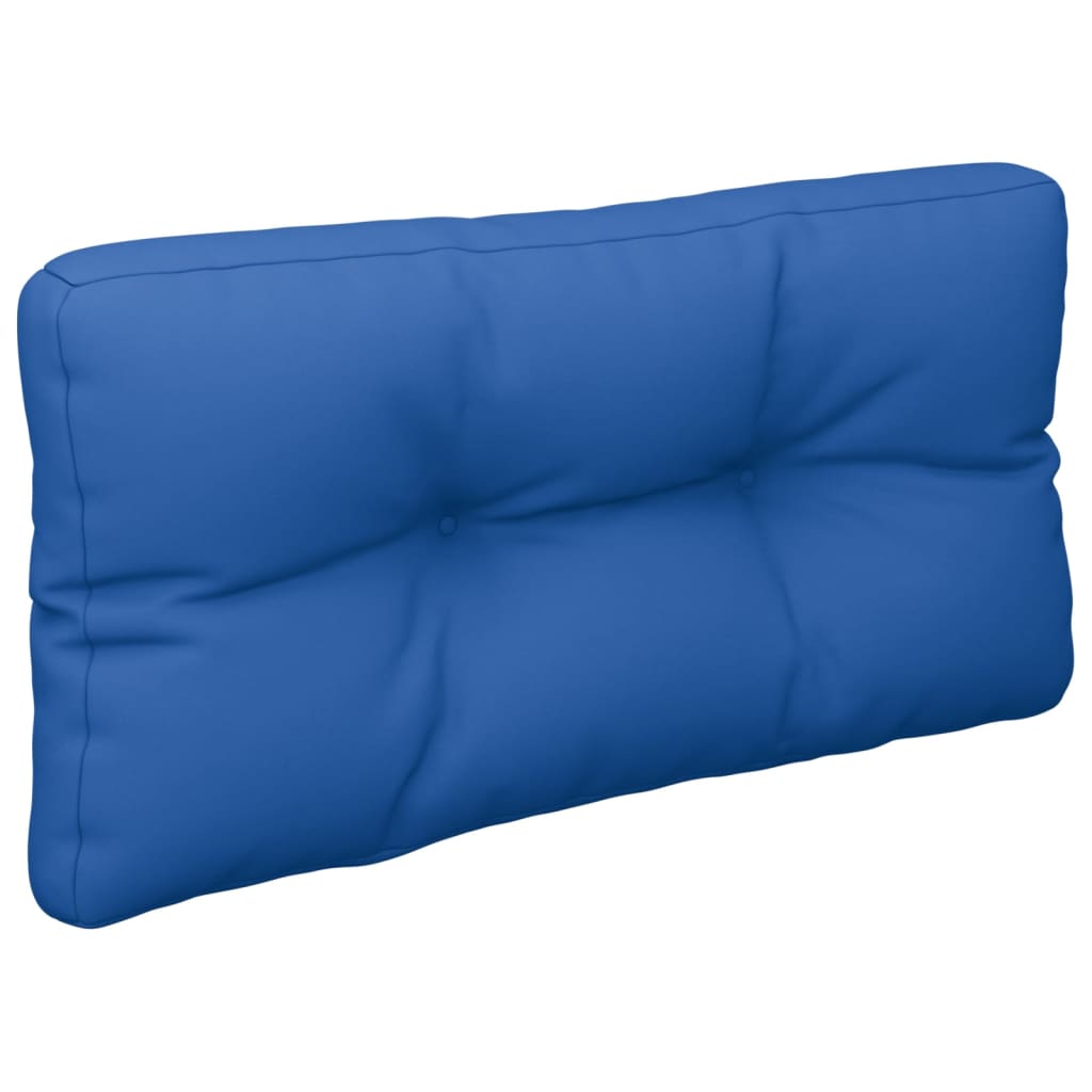 vidaXL Coussin de palette bleu roi 80x40x12 cm tissu