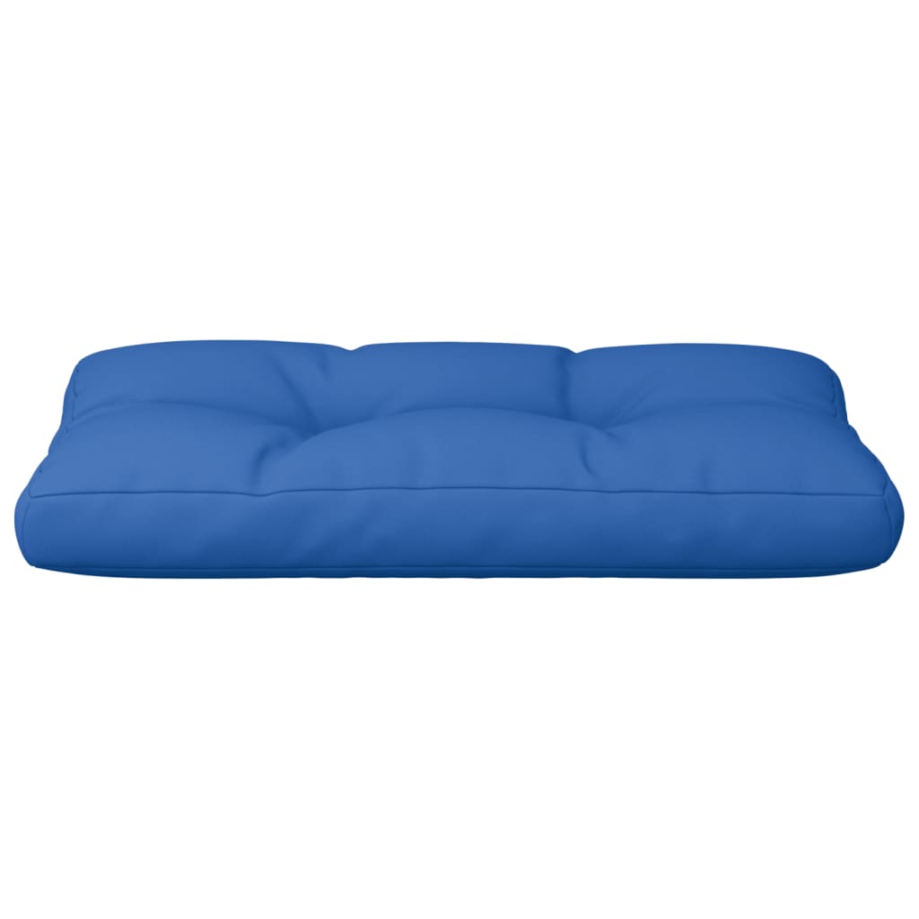 vidaXL Coussin de palette bleu roi 80x40x12 cm tissu