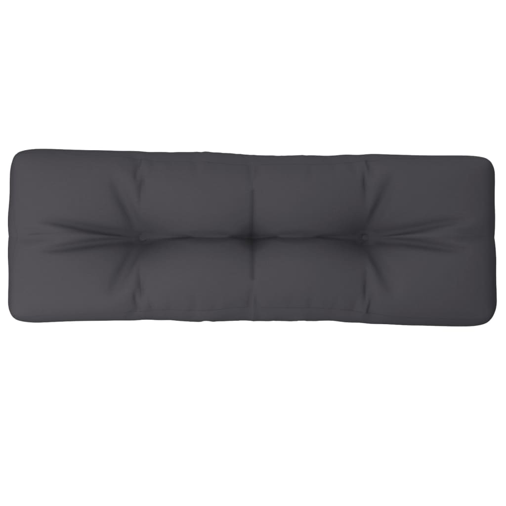 vidaXL Coussin de palette Anthracite 120x40x12 cm Tissu