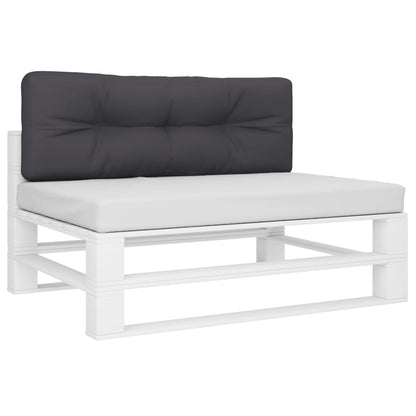 vidaXL Coussin de palette Anthracite 120x40x12 cm Tissu