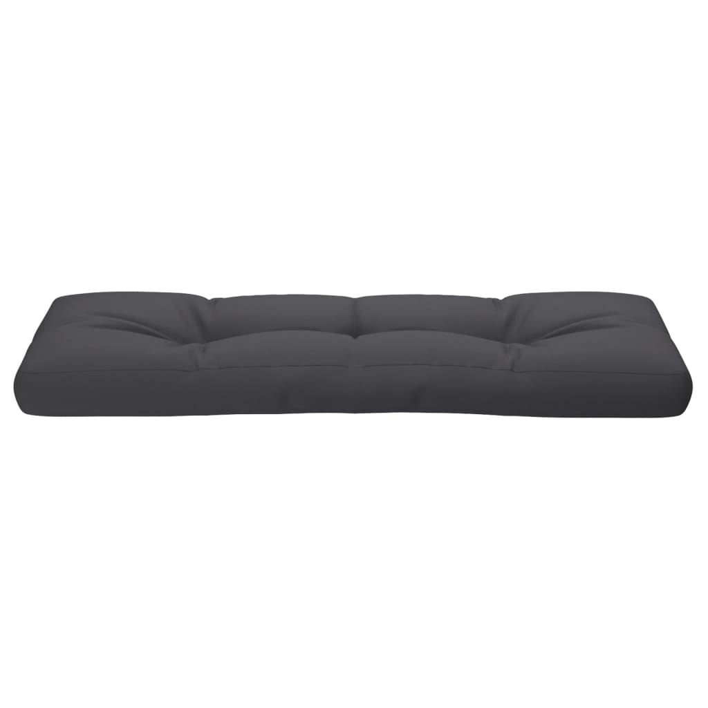 vidaXL Coussin de palette Anthracite 120x40x12 cm Tissu