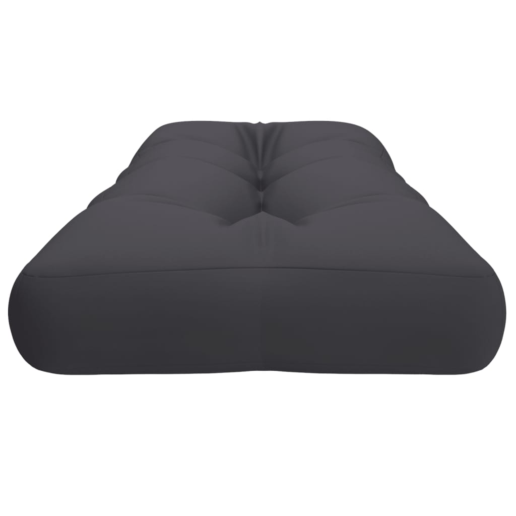 vidaXL Coussin de palette Anthracite 120x40x12 cm Tissu
